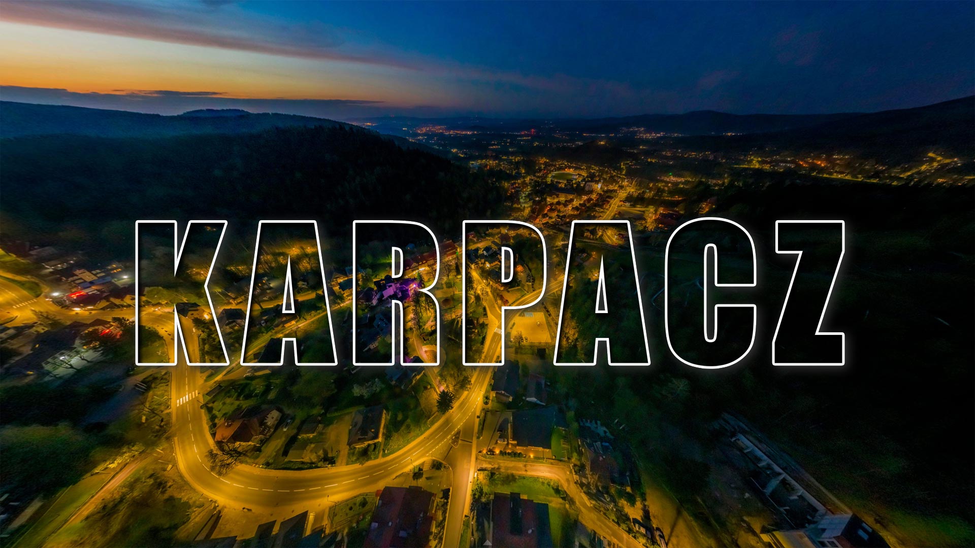 Karpacz nocą — podgląd panoramy sferycznej